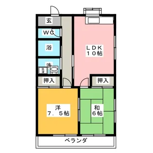 ドミールタカギ【1階】の間取り