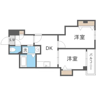 クレイドル藤崎【1階】の間取り