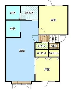スカイフェリーチェIII【2階】の間取り