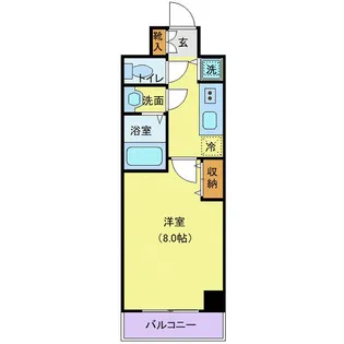 メゾン・ド・ヴィレ品川【13階】の間取り