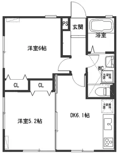 マイコート国立中I【1階】の間取り
