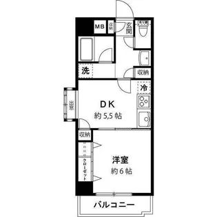 ルミエール大森【2階】の間取り