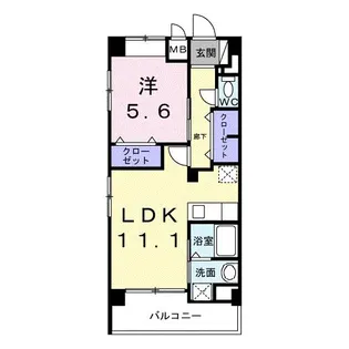 沖縄県名護市大南2【マンション】の間取り
