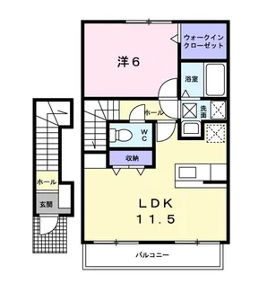 ベルデュールIV【2階】の間取り