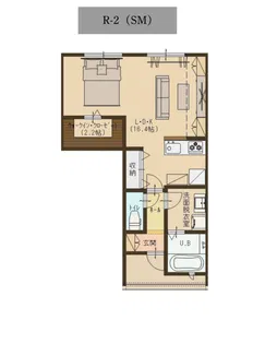 ユーソニアン三条・東新保【1階】の間取り