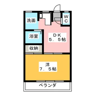 シティーホームズM【4階】の間取り