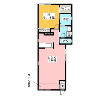 ボナール菱野【1階】の間取り