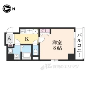 アドバンス京都デタンデュ【9階】の間取り