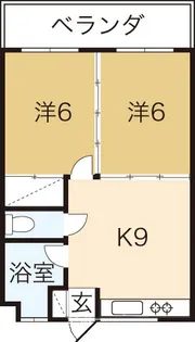 トーマス宇茂佐【2階】の間取り