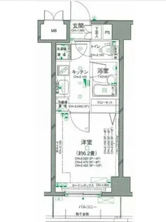 パレステュディオ渋谷WEST【3階】の間取り