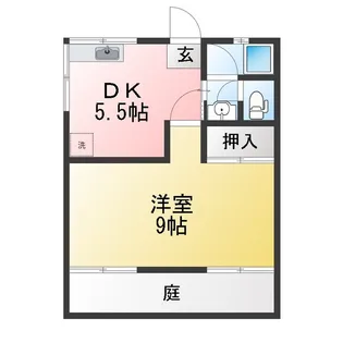 コーポたから【1階】の間取り