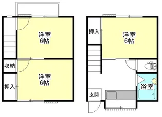 丸新コーポAの間取り