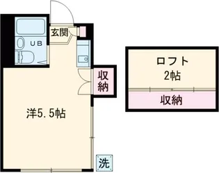 ハイム西調布【1階】の間取り