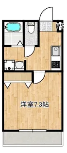 ミレネール中原B【3階】の間取り