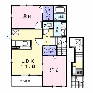 サンフレンズ C【2階】の間取り