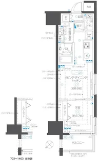 ZOOM立川曙町【8階】の間取り