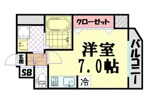 アコード中之島【5階】の間取り
