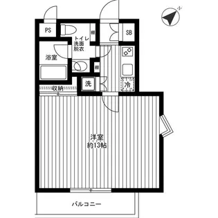 レ シャンブル ヴァレ【2階】の間取り