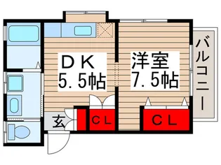 コアハイム【2階】の間取り