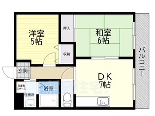 レイクジュネバ【1階】の間取り