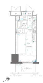 ZOOM川崎EAST【7階】の間取り