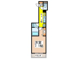 アルコーブ南大井【2階】の間取り