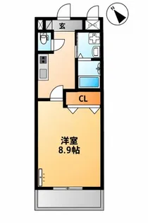 ラ グリシーヌ【2階】の間取り