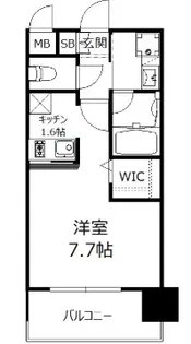 エンクレストベイ天神東II【12階】の間取り