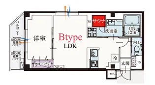 b’CASA新小岩【4階】の間取り