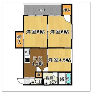 メゾン福重【2階】の間取り