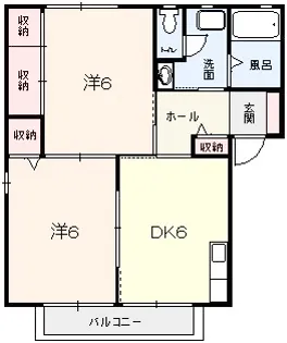 グランデュール昴B【1階】の間取り