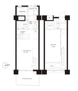 スタイリオ妙蓮寺【1階】の間取り