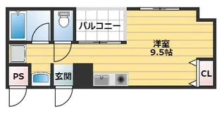 フレアコート北浜【11階】の間取り