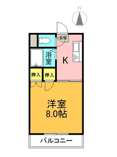 リエス郡山笹川A棟【2階】の間取り