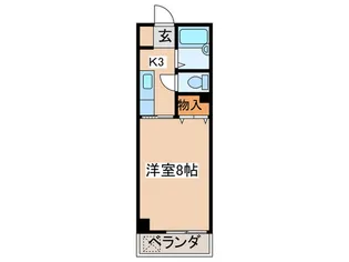 三ツ木コ-ポ富士見台【3階】の間取り