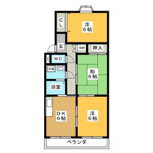 パープルタウンHIRO【2階】の間取り