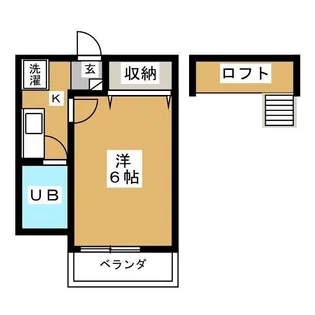 ジュネパレス松戸第502【1階】の間取り