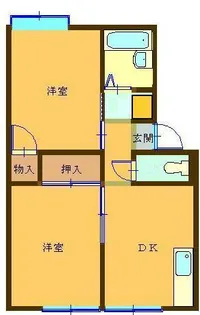 プレジールアン【1階】の間取り