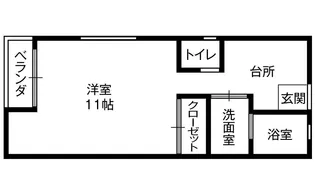 パロスひしかわ【1階】の間取り
