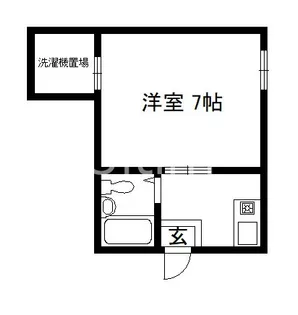1Kの間取り画像