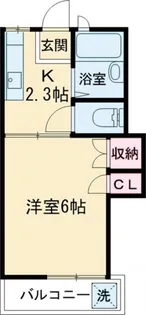 コーポベルグ【2階】の間取り
