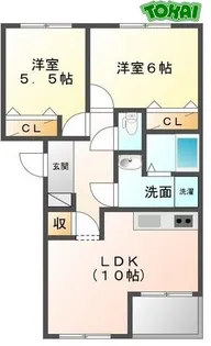 グランベルハウス【2階】の間取り