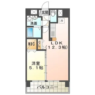 アンジューVI【5階】の間取り