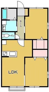 ル・プティ・ポア・イースト【1階】の間取り