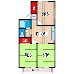 3DKの間取り画像