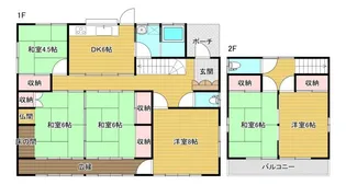 熊本県熊本市北区弓削5【一戸建】の間取り