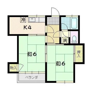 コーポ孝室【2階】の間取り