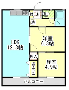 篠原アパート【2階】の間取り