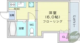アーバンハイツ山手町【2階】の間取り