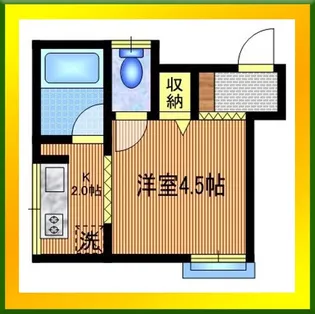岡村アパート【2階】の間取り